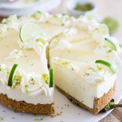 NO BAKE WHITE CHOCOLATE LIME CHEESE