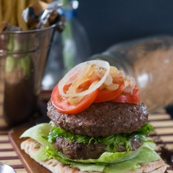 Jamaican jerk burgers