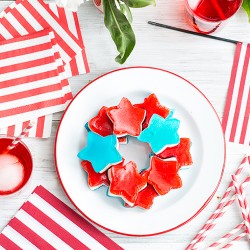 Spiked Red, White & Blue Jello Shot