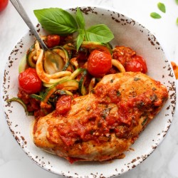 Tomato Basil Garlic Chicken