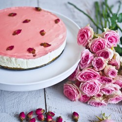 Pink Rose Cheesecake